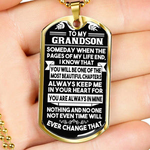 To My Grandson - Necklace