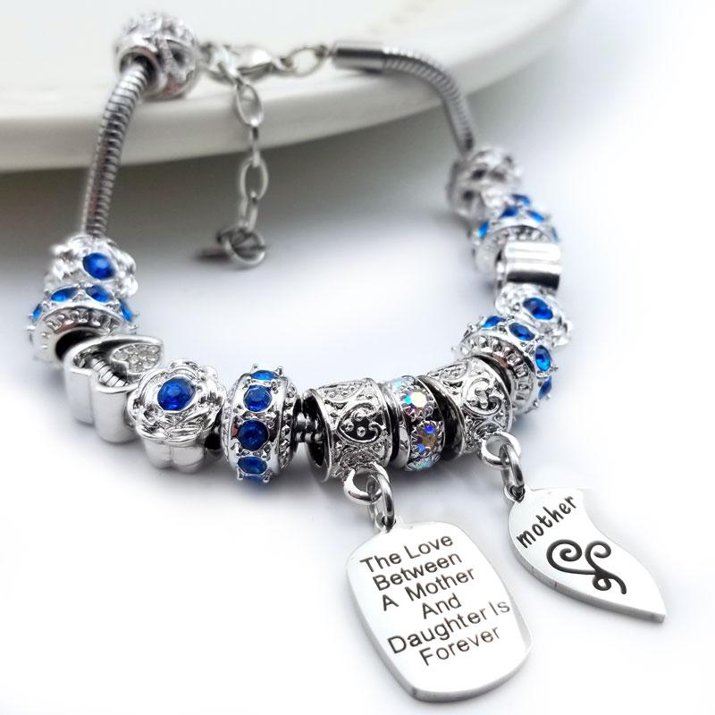 Personalized Mother Daughter Eternal Love Bracelets