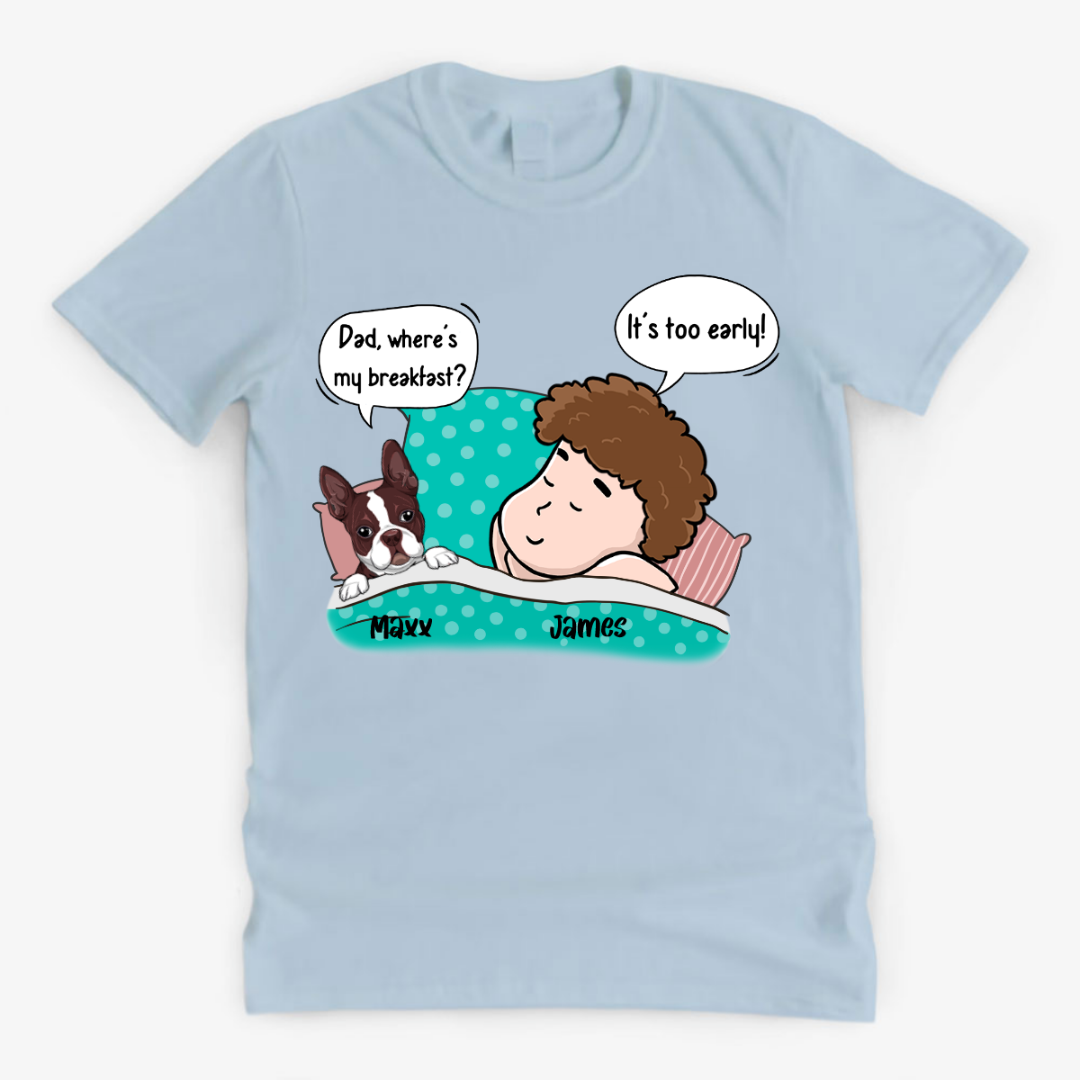 Wake Up And Feed Me Conversation, Personalized Shirt, Custom Gifts For Dog Lovers