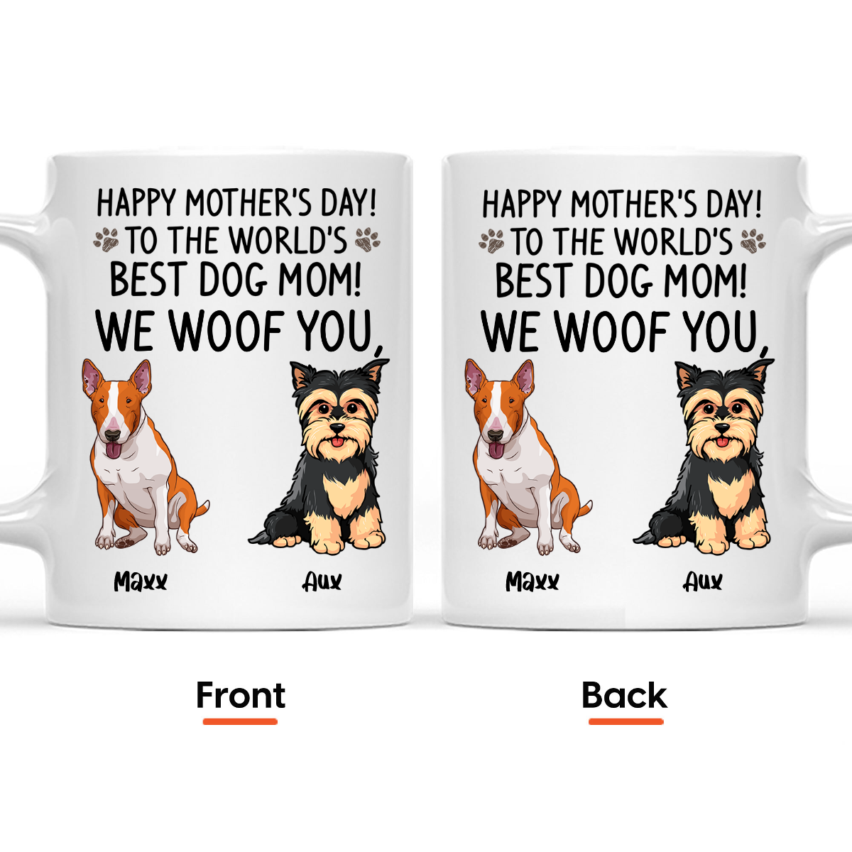 Happy Mother's Day - Personalized Mug for Dog Lovers