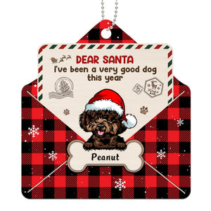 Dear Santa I‘m Good Dog This Year Christmas Envelope Personalized Ornament