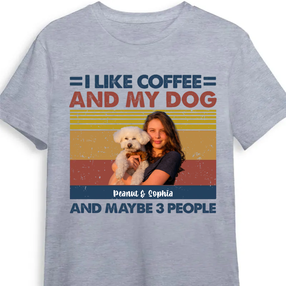 I Like Beer And My Dogs - Dog Personalized Custom Unisex T-shirt - Image Upload